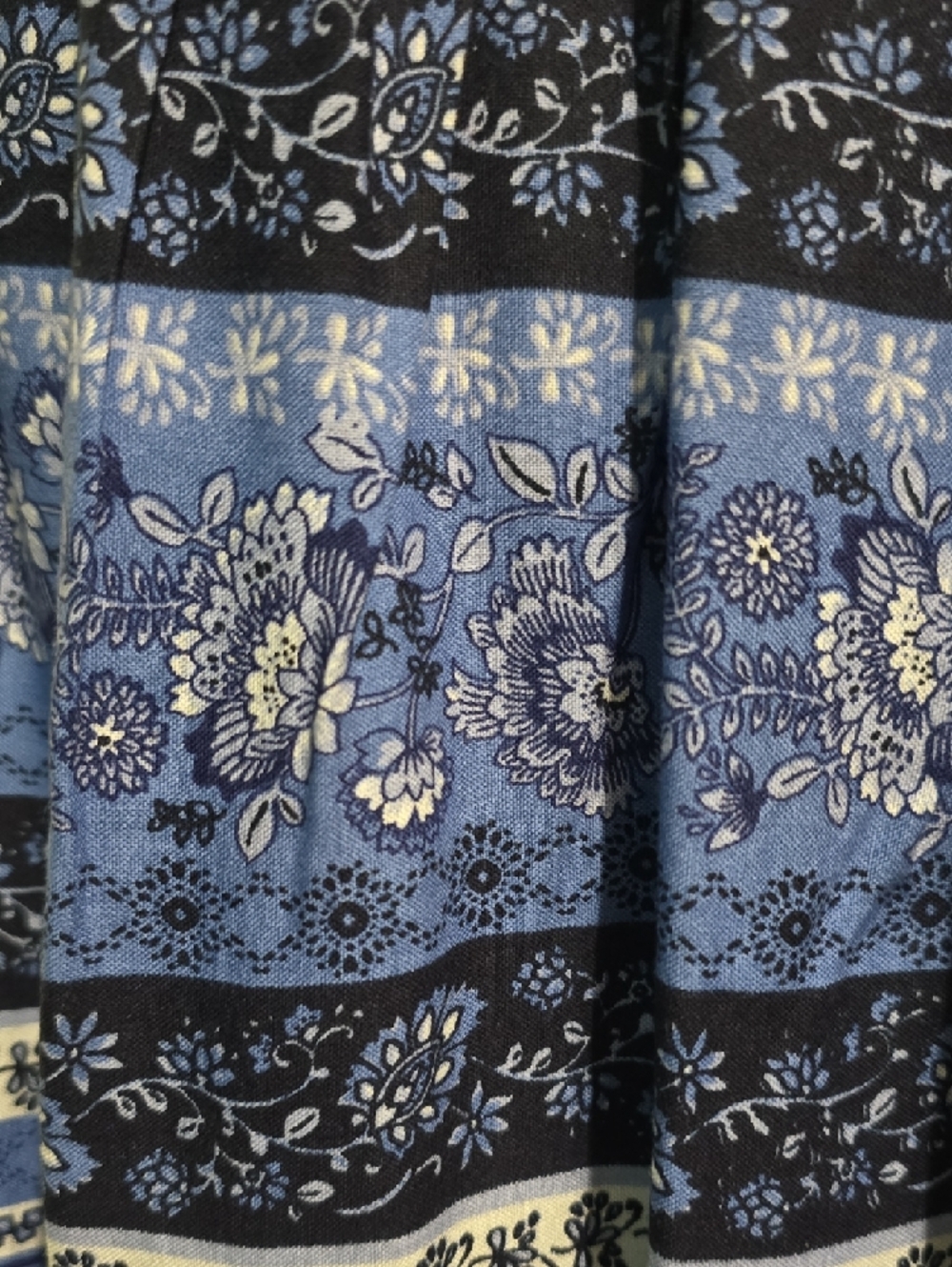 Japna Blue Printed Maxi Dress with Spaghetti Straps - Picture 5 of 9